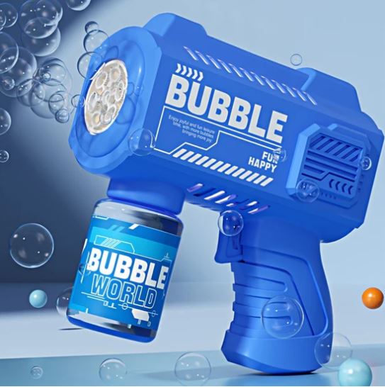 Pistola Sparabolle Portatile per Bambini, Design Colorato e Facile da Usare –