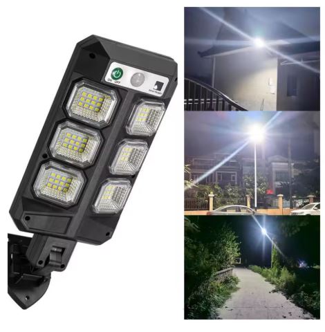 Lampada Solare da Parete con Sensore di Movimento e Telecomando - Luce Calda - TE-B0606