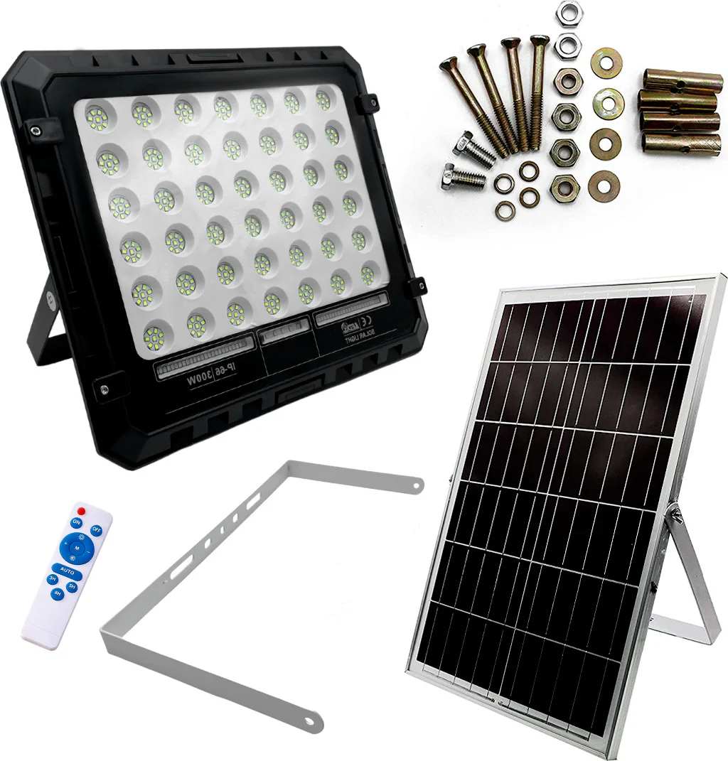 Faro LED con Pannello Solare - 50 Watt