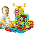 Costruzioni per bambini blocchi di apprendimento in plastica ad incastro multicolore 81 pezzi