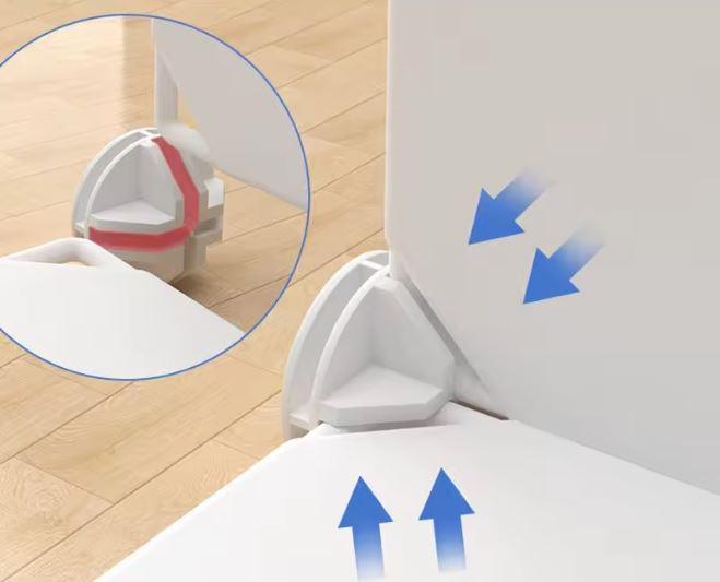 Armadio Guardaroba Modulare a 10 Cubi con Ante – Appendiabiti Personalizzabile per Abiti, Scarpe e Accessori – Struttura in Metallo e Plastica Resistente – Bianco