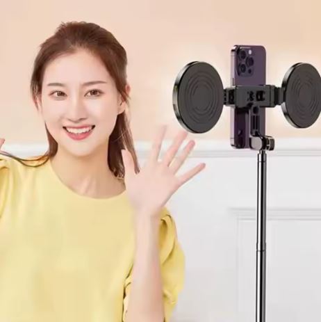 Bastone per Selfie , Supporto per Cellulare, Connessione Bluetooth, Stabilizzatore Anti-Vibrazione per Fotocamera