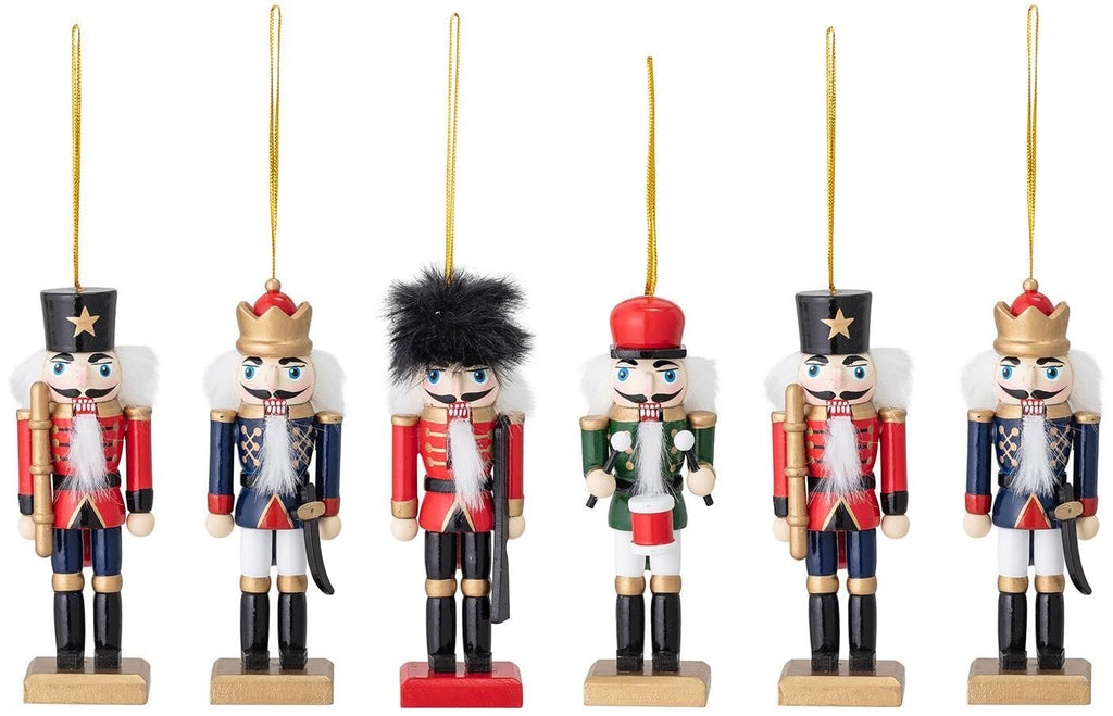Set 4 ciondoli Nutcracker schiaccianoci