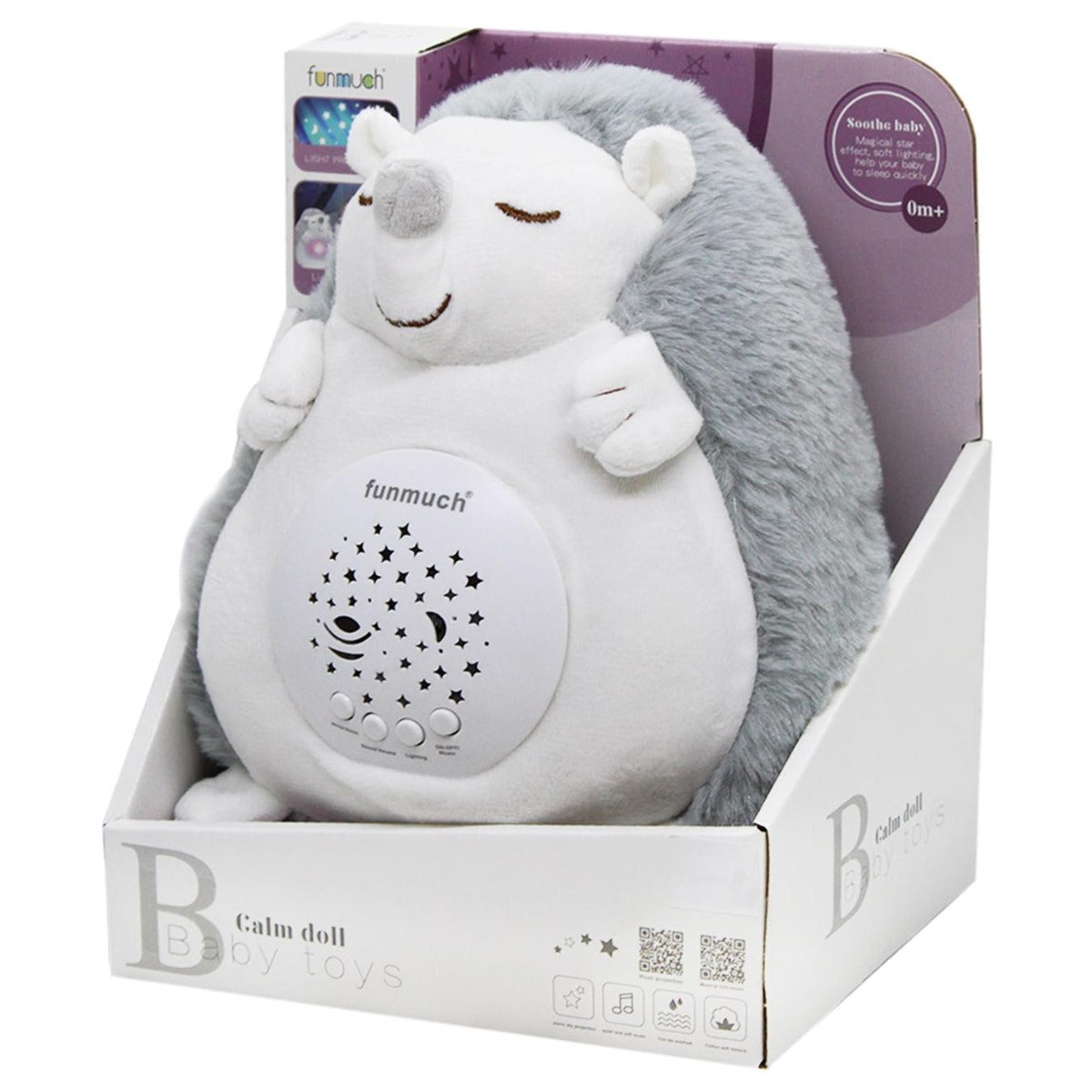 Riccio di Peluche con suoni e luci Proiettore Antibuio Spikey