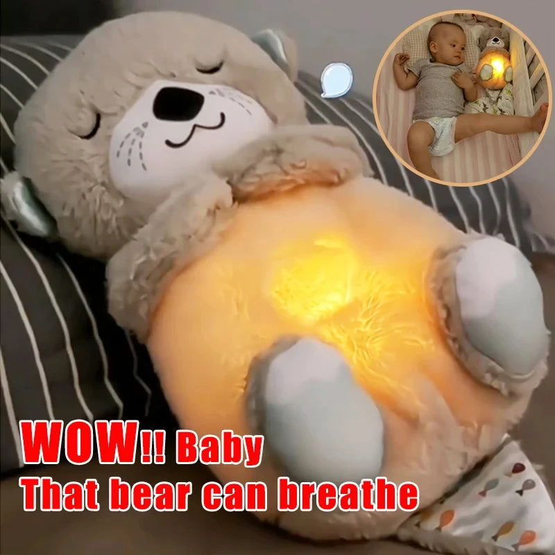 Breathing Bear Peluche Lontra Calmante - Sensazione Grembo Materno Grigio