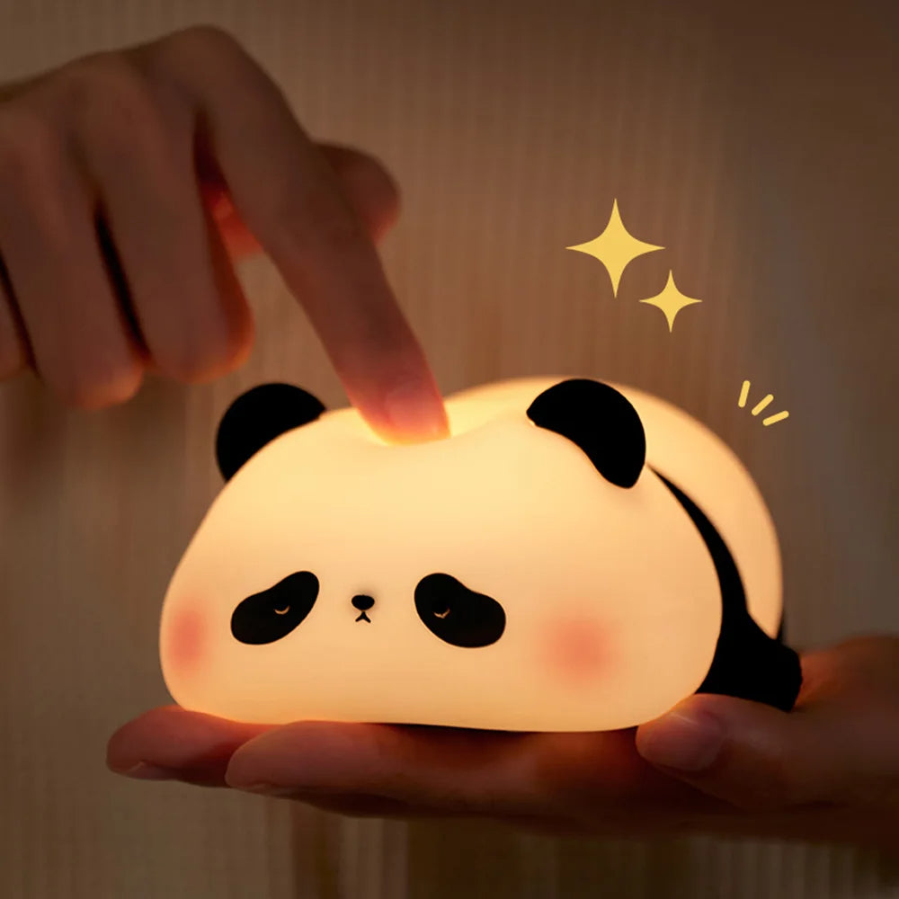 Luce Notturna per Bambini a Forma di Panda – Ricaricabile e Dimmerabile