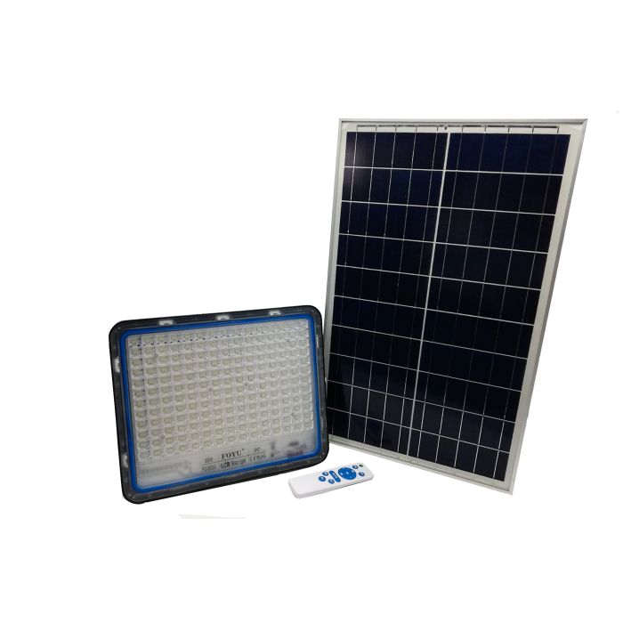 Faro led 200 watt con pannello solare luce fredda faretto led casa giardino