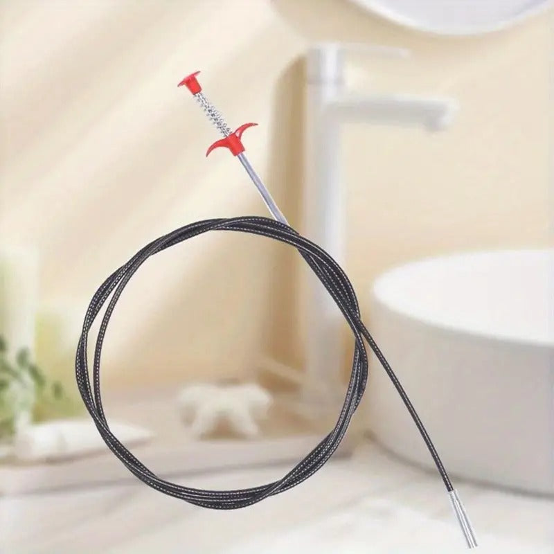 Sonda sgombra tubi flessibile cm 60 con pinza a molla