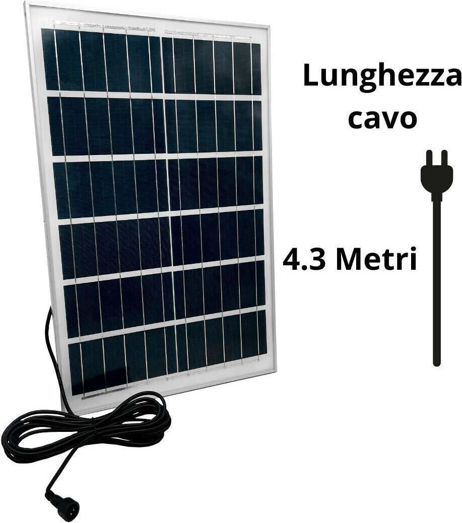 Faro LED con Pannello Solare - 50 Watt