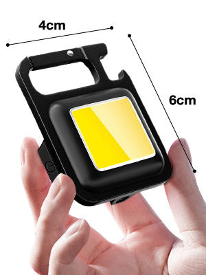 Portachiavi luminoso mini torcia elettrica usb magnetico impermeabile massima luminosità