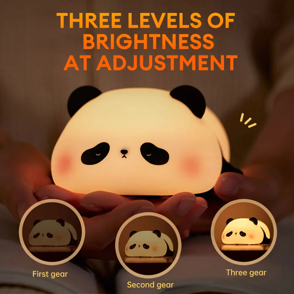 Luce Notturna per Bambini a Forma di Panda – Ricaricabile e Dimmerabile