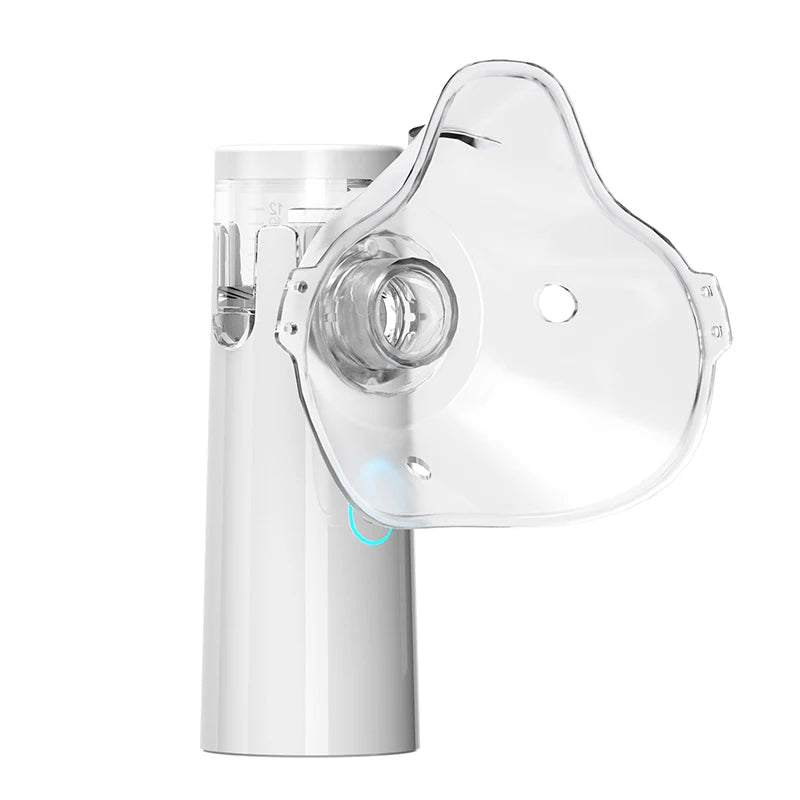 Aerosol Portatile Ricaricabile a Ultrasuoni – Doppia Alimentazione USB/Batteria, Maschere per Adulti e Bambini