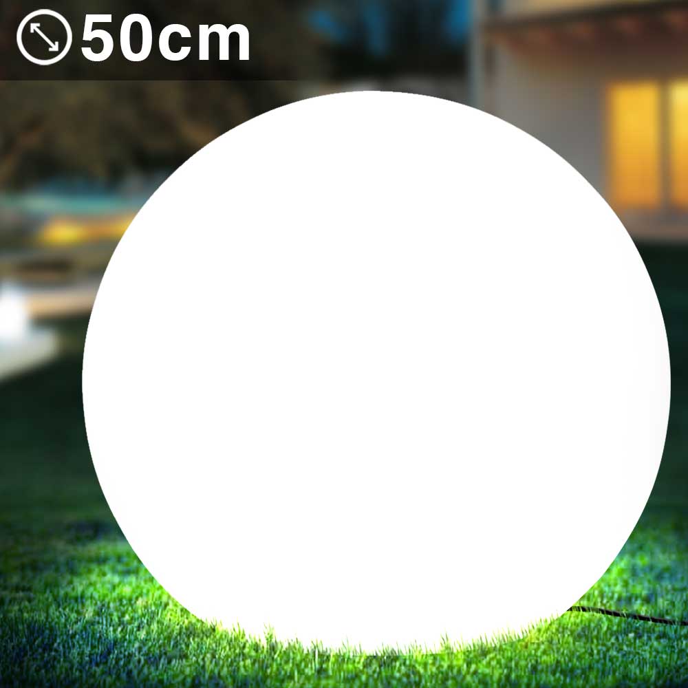 Lampada Sfera da Giardino 50cm per Esterno e Interno, Design Moderno