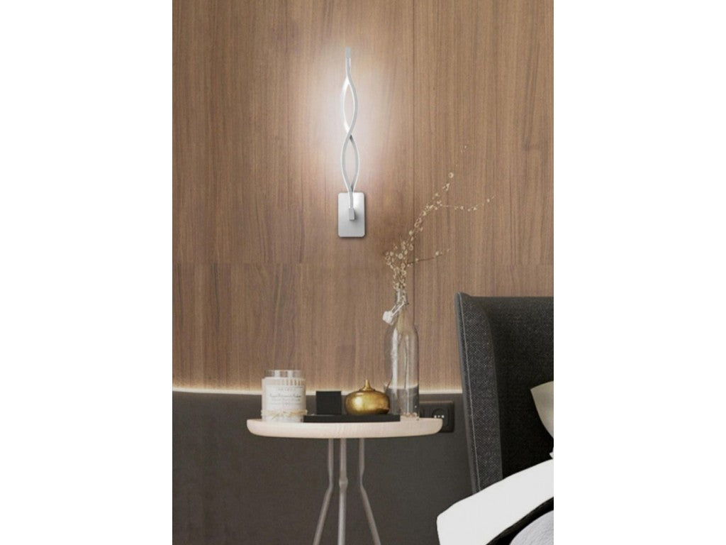 Applique da Parete Interno, Modello intreccio 9W  Disponibile in tre colorazioni di luce 3000K/4000K/6500K