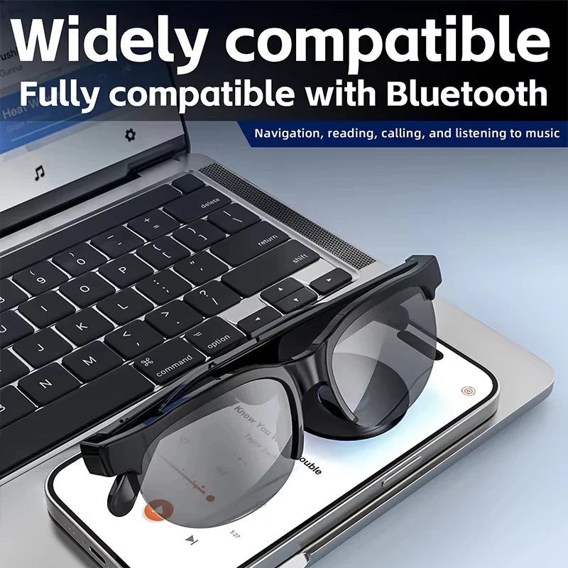 Occhiali Bluetooth Sport con Cuffie Integrate – Musica e Chiamate Senza Fili