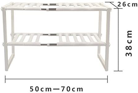 Cestello per lavandino a mensole per la parte inferiore del lavandino regolabile estensibile multiuso per cucina o bagno