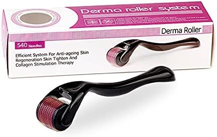 Rullo Derma Microneedle in Titanio 0,5 mm per Cura della Pelle, Trattamento delle Rughe e Stimolazione della Ricrescita dei Capelli