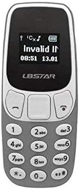 Mini Telefono Cellulare Tascabile L8star BM10 - Dual SIM grigio