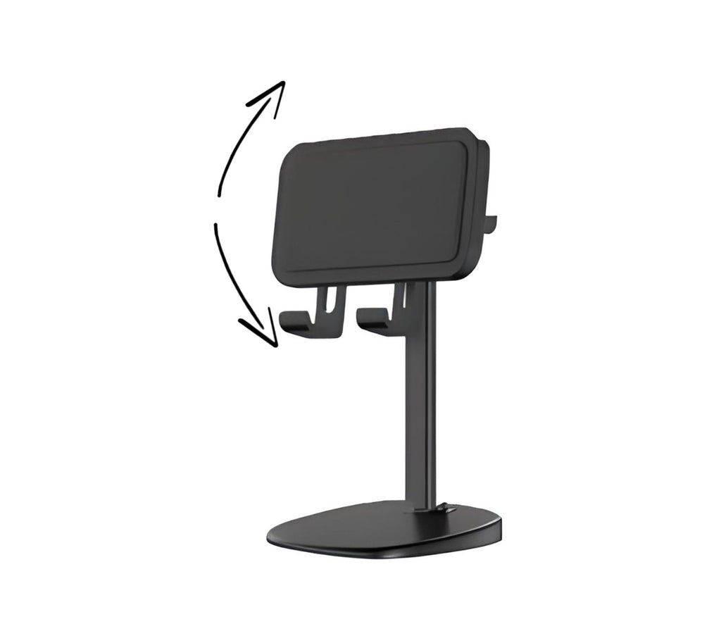 Supporto smartphone cellulare tablet da tavolo regolabile con portacuffie qzj201