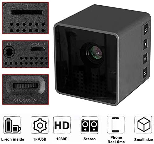 Mini cubo proiettore dlp hd 1080p home cinema proiettori senza fili portatile wifi