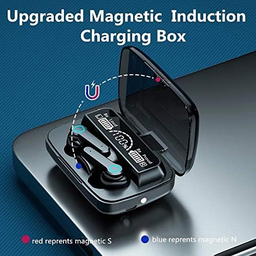 Auricolari M19 wireless cuffie Bluetooth auricolari con power bank da 2000 mAh