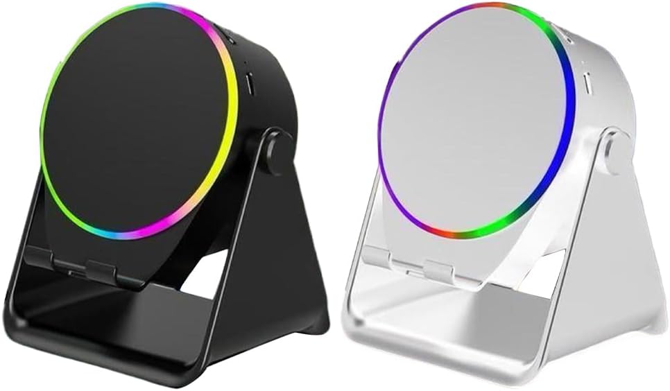 Supporto multifunzione per smartphone con speaker wireless e illuminazione LED