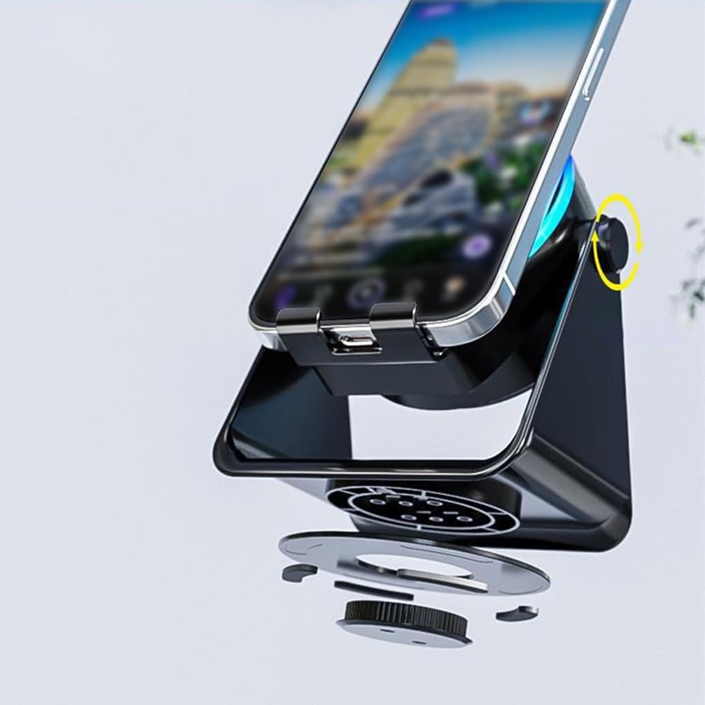 Supporto multifunzione per smartphone con speaker wireless e illuminazione LED
