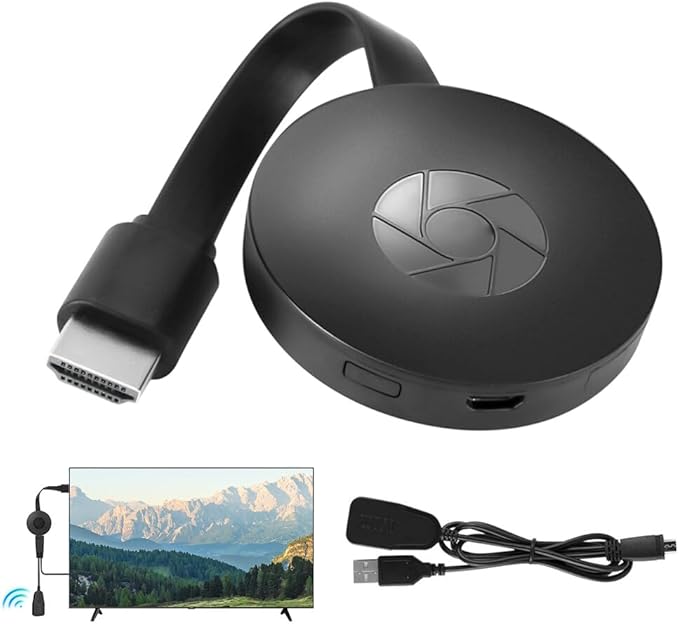 Chromecast Wireless Mirascreen HDMI Display Dongle Media Video Streamer TV 2024