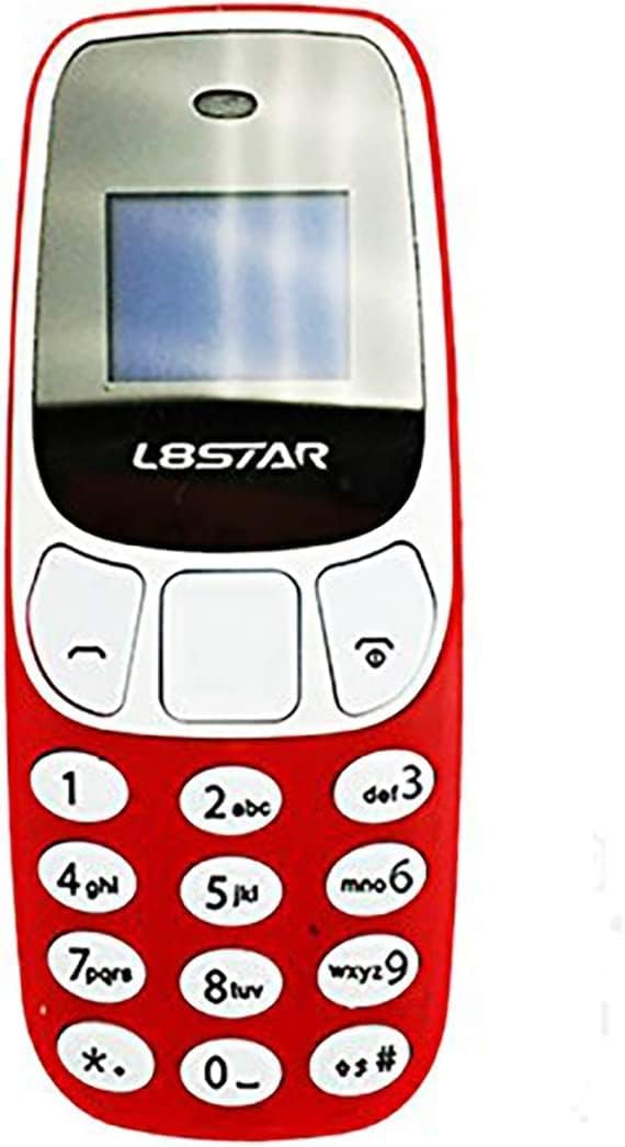 Mini Telefono Cellulare Tascabile L8star BM10 - Dual SIM rosso
