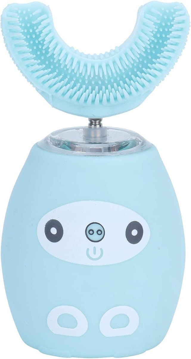 Spazzolino Elettrico Ultrasonico per Bambini – Forma a U, 4 Modalità, IPX7 Impermeabile, Pulizia e Sbiancamento Dentale