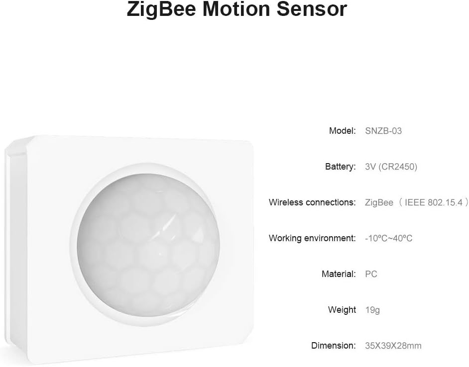 Sensore di Movimento SONOFF SNZB-03 ZigBee - Rilevamento Preciso e Automazione Smart