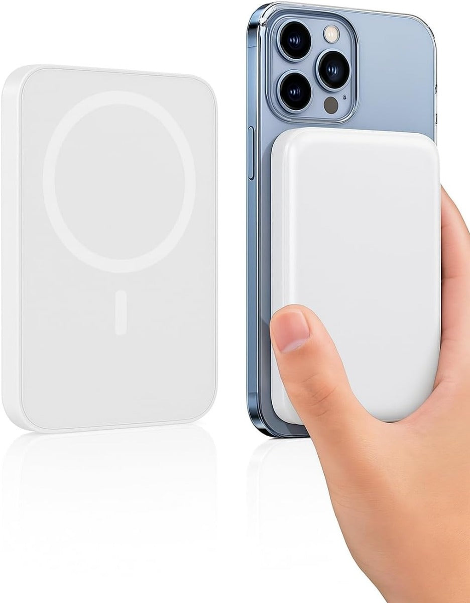 Power Bank Magnetico  F0-9001 12000mAh con Ricarica Wireless Qi e Cavo USB-C Lightning