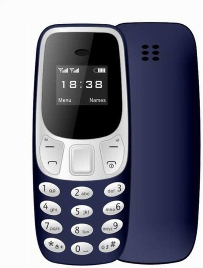 Mini Telefono Cellulare Tascabile L8star BM10 - Dual SIM blu