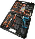 Kit Completo di Attrezzi da 100 Pezzi con Trapano Avvitatore a Batteria Ricaricabile 2 Batterie da 48V Incluse, Set per Uso Domestico e Professionale   "