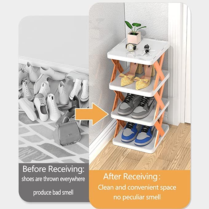 Organizer per scarpiera montaggio rapido a 6 livelli senza attrezzi organizer pieghevole