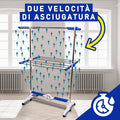 Asciuga biancheria stendino ad aria elettrico verticale