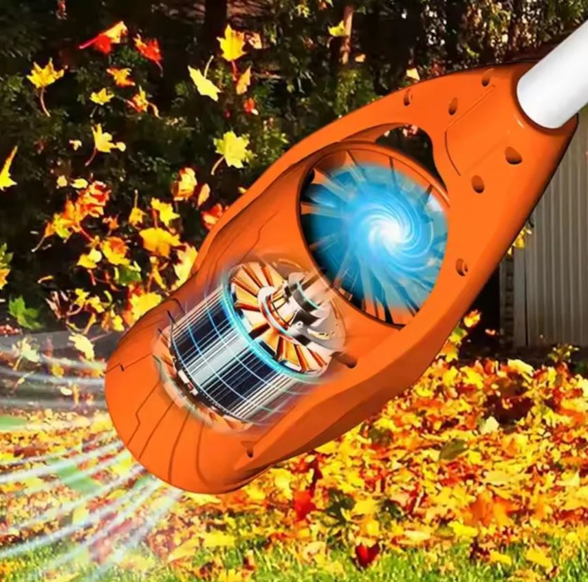 Soffiatore a Vento Alto Wireless con Batteria al Litio Ricaricabile 24V - Potente Soffiaggio per Polvere e Foglie da Giardino