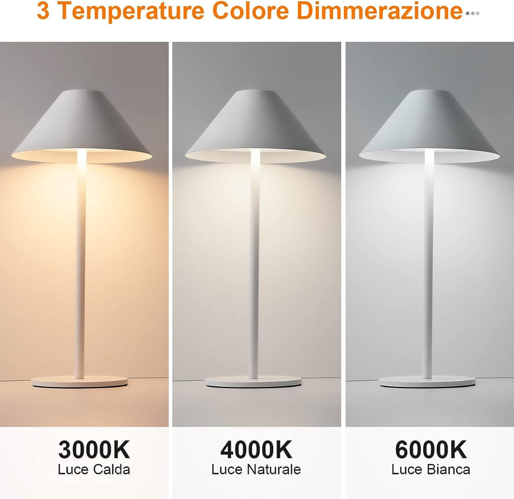 Lampada da tavolo led dimmerabile lampada da scrivania senza fili