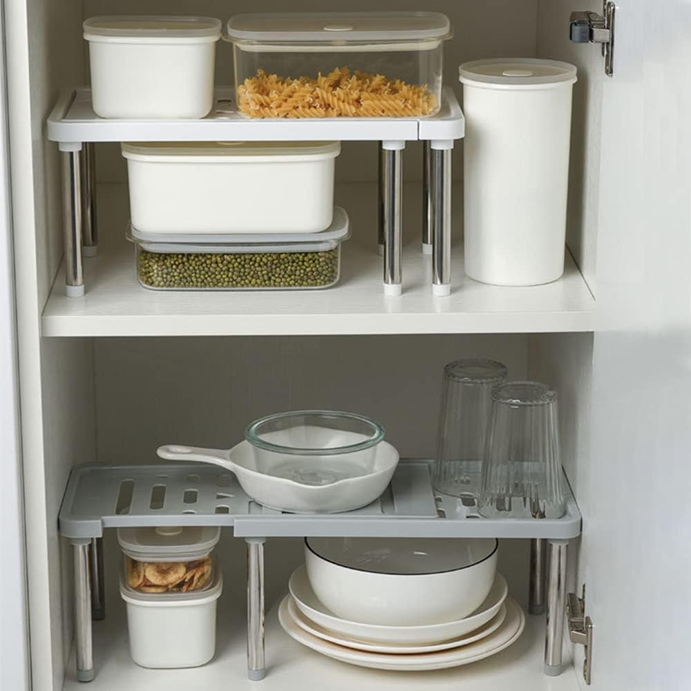 Scaffale espandibile per armadietti da cucina organizer da cucina portaspezie a scomparsa per bagno piano di lavoro dispensa