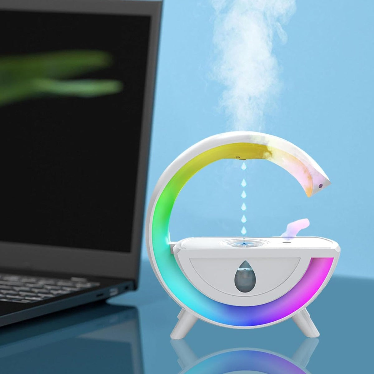 Mini water drop umidificatore a goccia d'acqua gocce di pioggia levitanti creative
