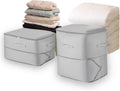 Custodie Pieghevoli per Piumoni Kit 52x42x60cm - Organizer Autocomprimente Ultra Salvaspazio (grigio)
