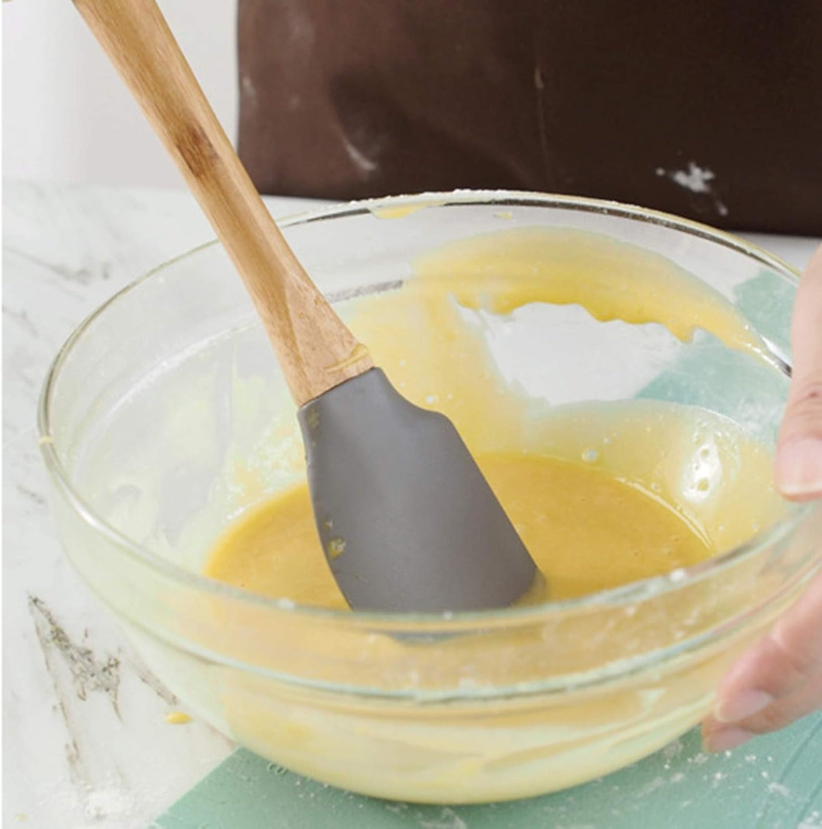 Set di 12 Utensili da Cucina in Silicone – Resistenti al Calore, Antiaderenti e Lavabili in Lavastoviglie (grigio)