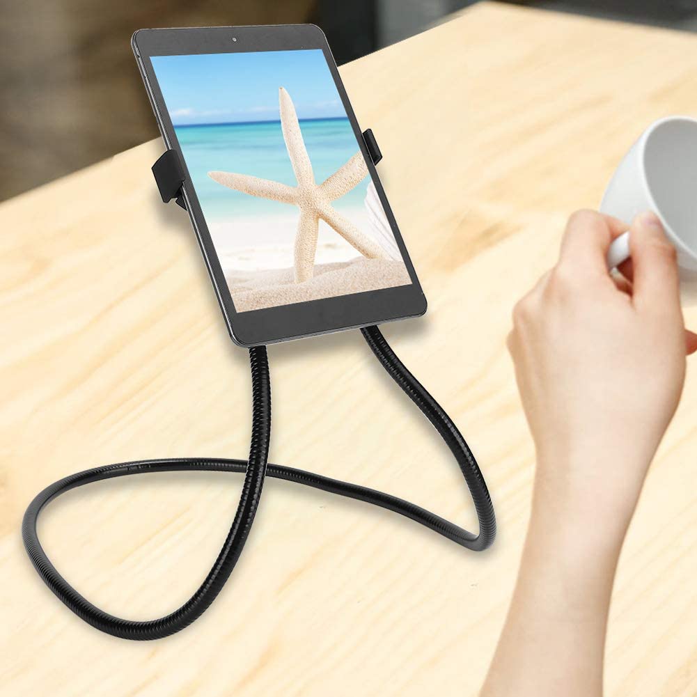Supporto flessibile per collo lungo supporto per telefono da letto per tablet da esterno compatibile con smartphone da 4,5-7,48 pollici e tablet da 4,5-7,48 pollici