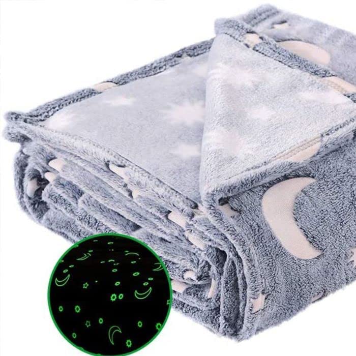 Coperta Magica per bambini plaid in pile con stelle che si illuminano al buio morbida