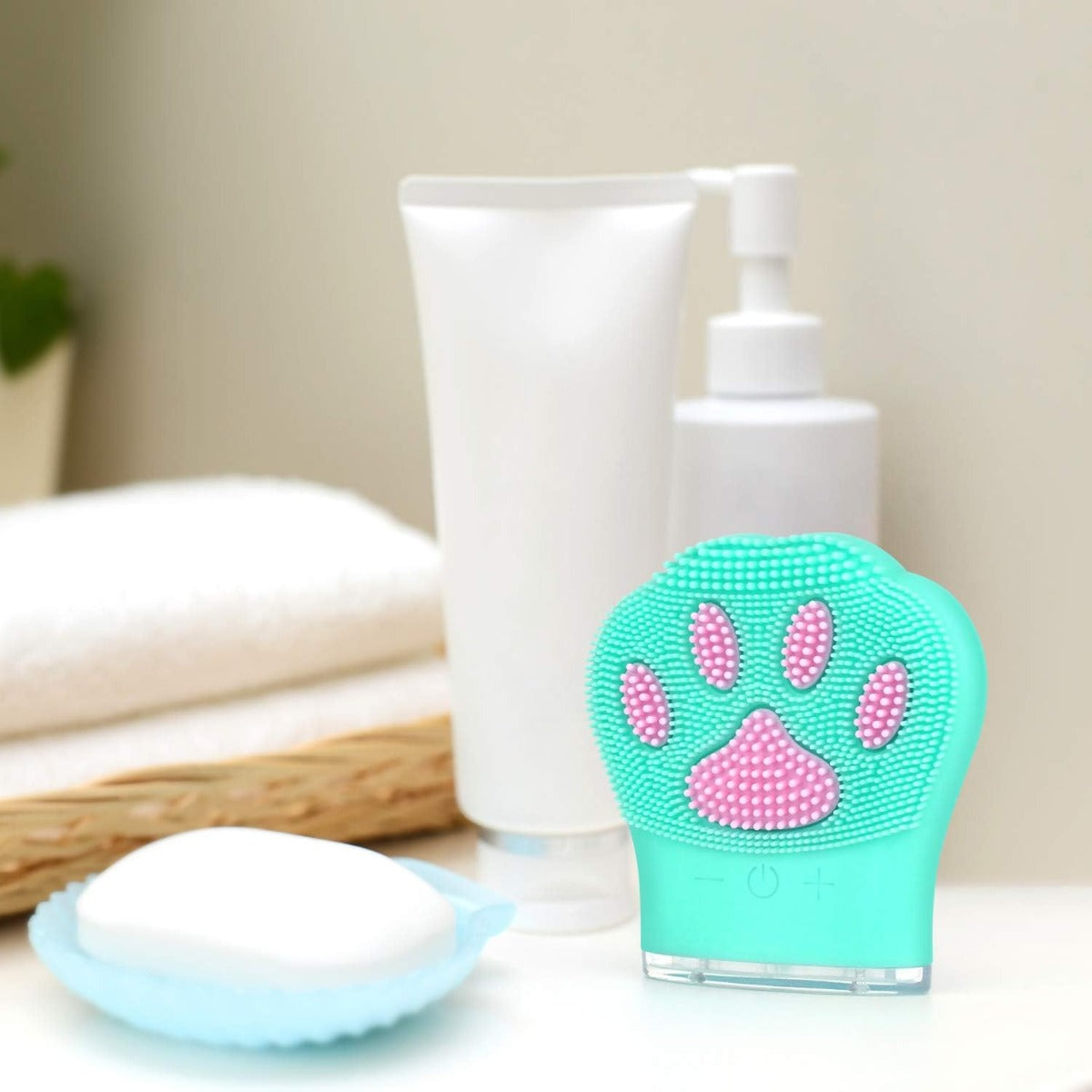 Spazzola Detergente Viso Sonica in Silicone - Ricaricabile, Impermeabile, con 7 Velocità di Vibrazione