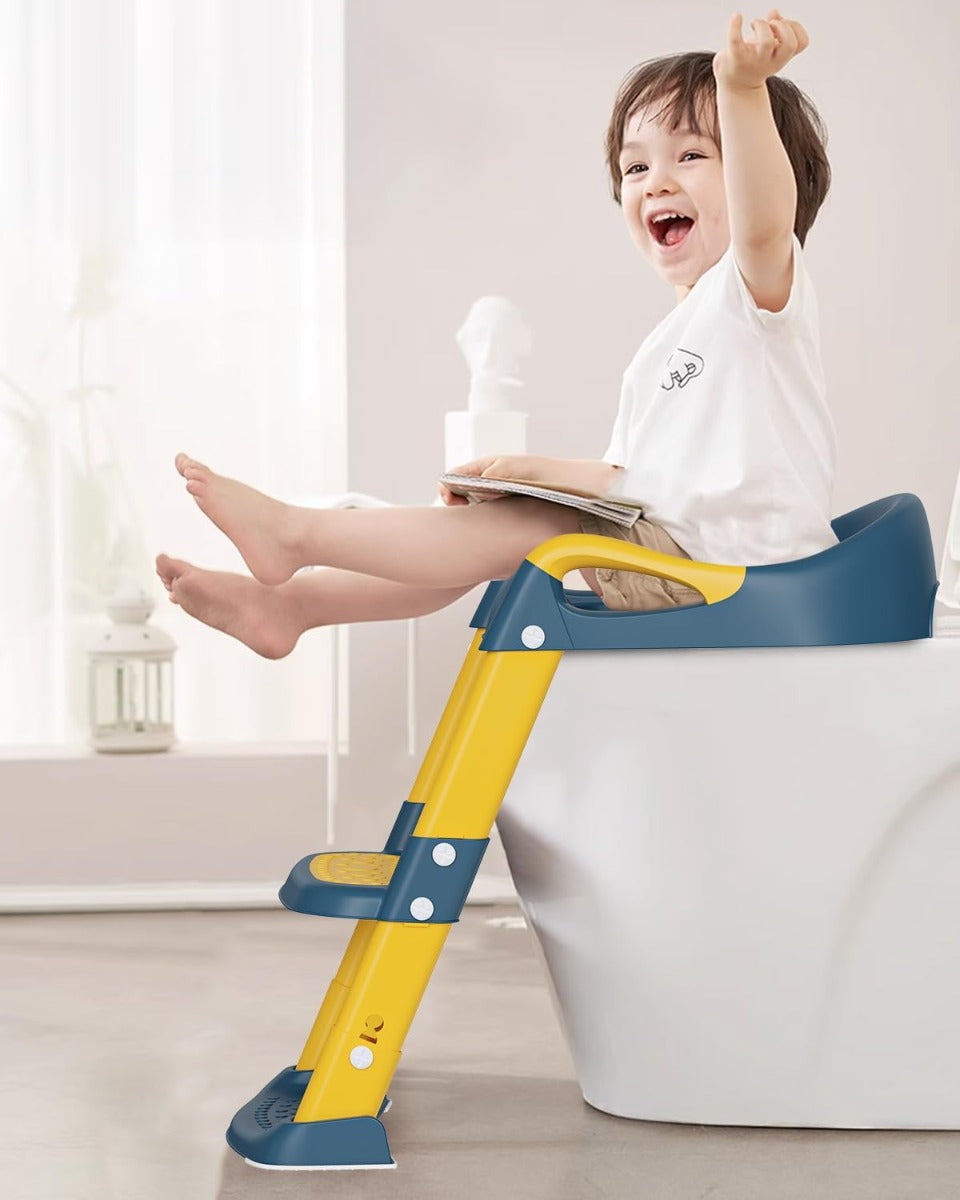 Riduttore WC per Bambini,Baby training WC vasino sedile con scaletta antislip