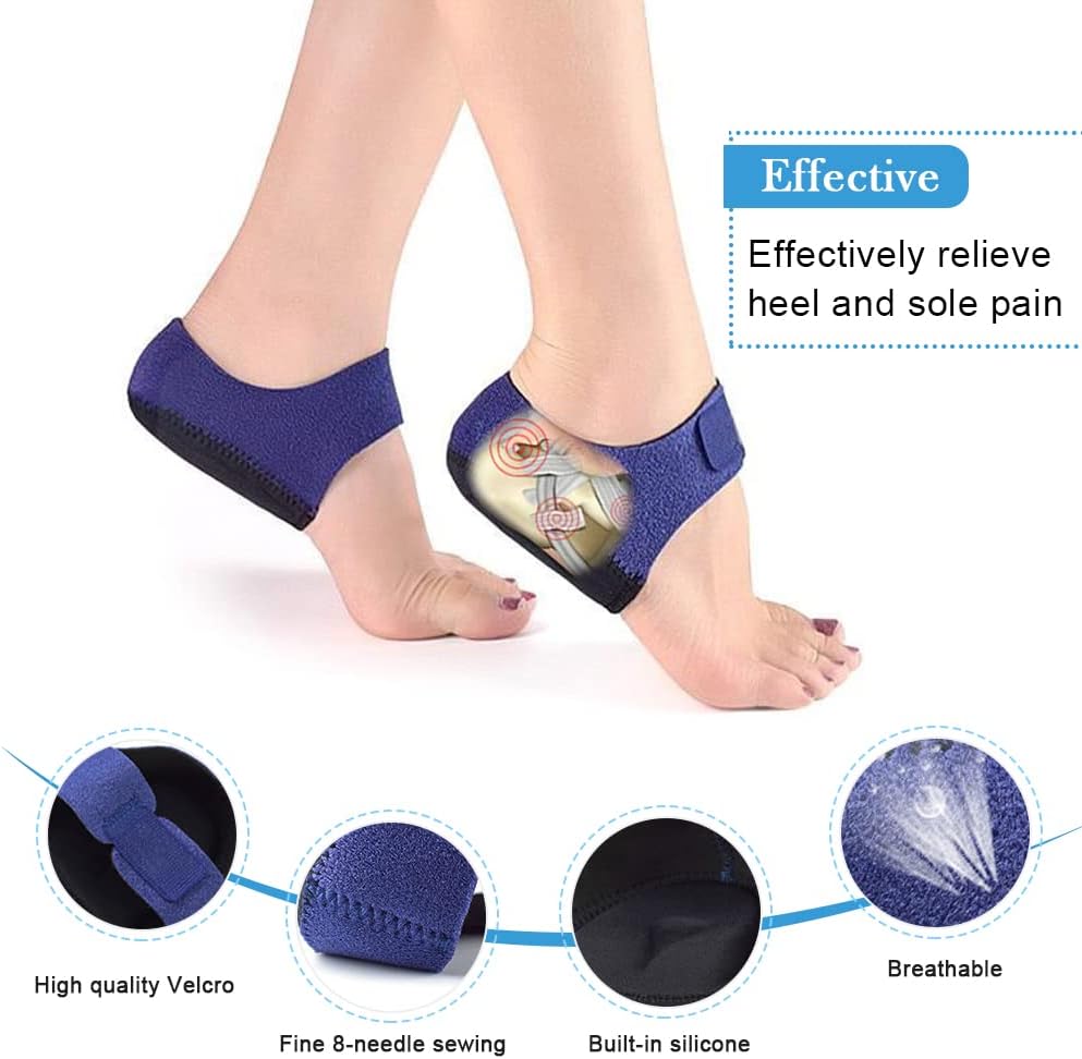 2 plantari cuscinetti proteggi tallone con soft gel sollievo dal dolore e talloni screpolati