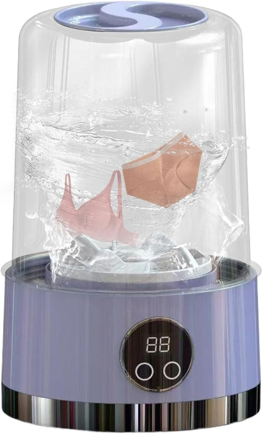 Mini Lavatrice Portatile USB – Bicchiere Lavabiancheria per Intimo 1 L | Lavaggio Rapido 5 Minuti, Senza Spina, Ideale per Viaggi