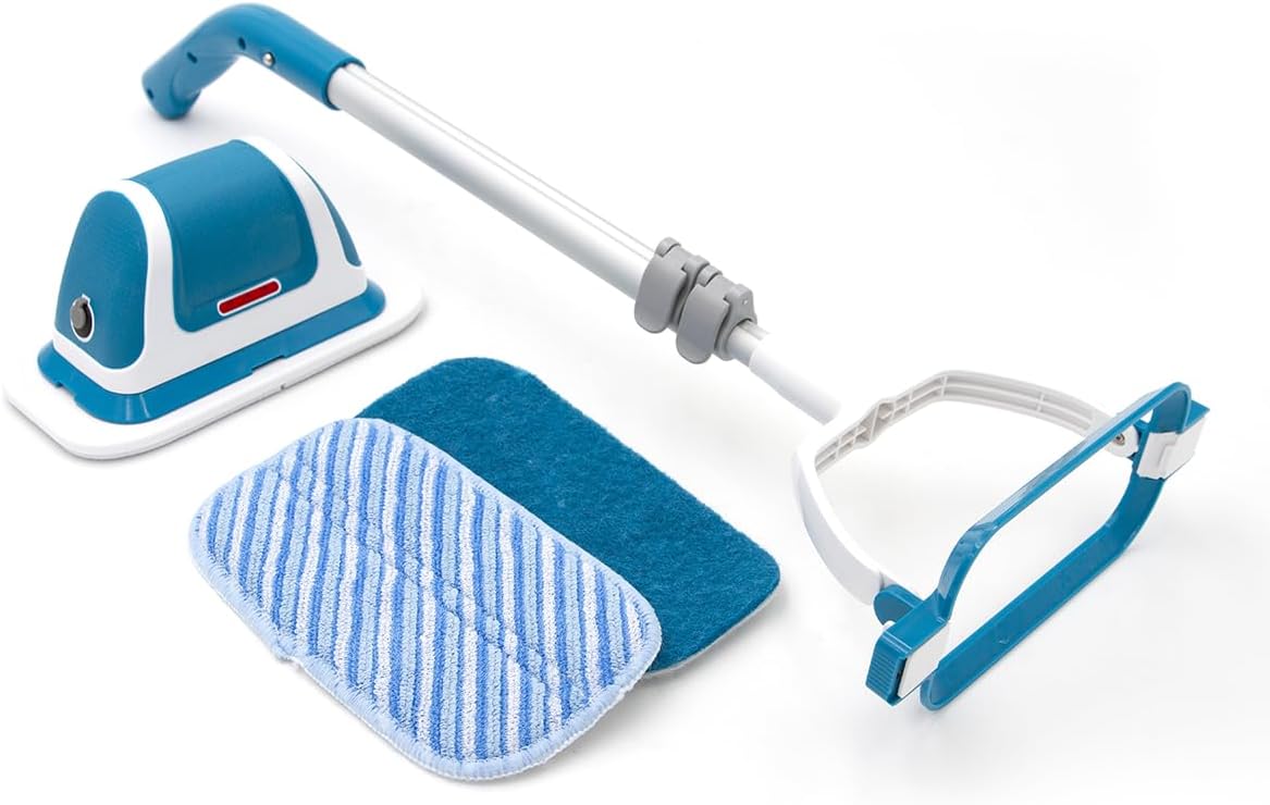 Livington MultiScrubber – Lavapavimenti Elettrico Ricaricabile 2 in 1 per Pulire, Strofinare e Lucidare Senza Fatica