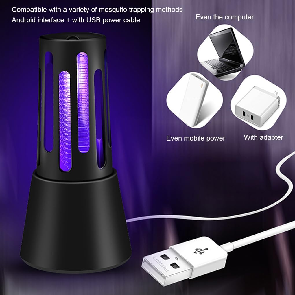 Lampada Zanzariera Elettrica da Parete – Luce UV Antizanzare Portatile con Alta Tensione, Silenziosa e Sicura per Interni ed Esterni